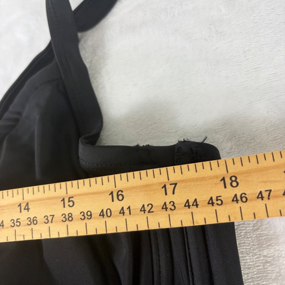 Xhilaration Bikini Top Women 22W Black Excellent Underwire Front Tie Adjustable - Picture 3 of 9